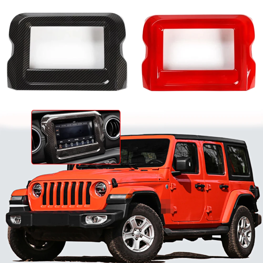 

Radio Panel Dash Fascia Plate Frame For JEEP Wrangler JL 2018 2019 2020 2021+ Car Stereo Refitting Frame Facia Navigator Trim