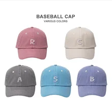 10 шт./партия Высокое качество A B C S R буквы бейсболки женские для мужчин подростков дамы шляпа Хип Хоп Snapback хлопок