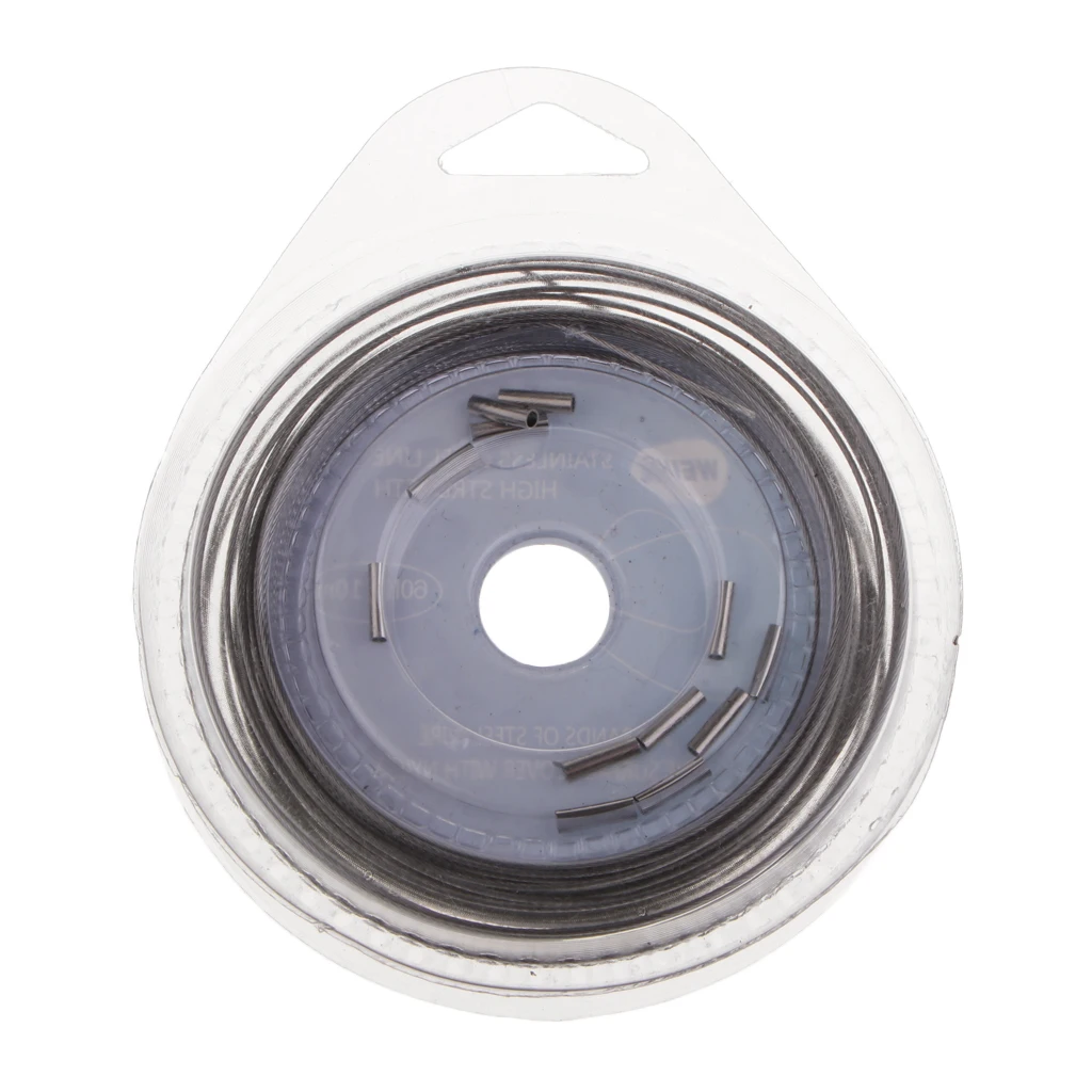 2 Rolls 10m 60LB Fishing Line Wire Leader Nylon Coated Stainless Steel Leader Wire Fishing Accessories Dropshipping