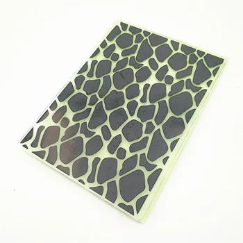 

10.5x14.5cm Thepebbles Embossing folders Plastic bump Scrapbooking DIY Template Fondant indentation Cake Photo Album Card Make