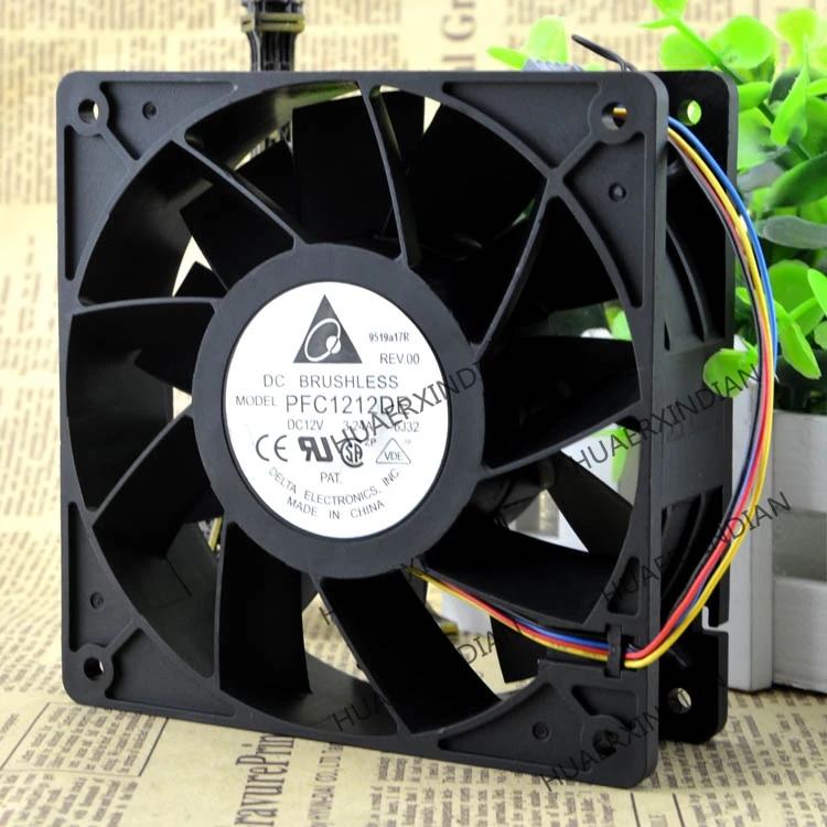 

Original NEW 12038 12V 3.24A PFC1212DE 12cm PWM Motor protection cooling Fan