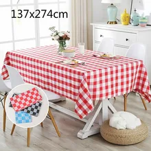 Одноразовая скатерть с гоночными клетчатыми флагами черно-белая сетчатая скатерть для пикника и кемпинга вечерние скатерти для стола 1 шт