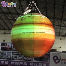 Бинго®Модель Солнечной системы 1 м Высокое Надувное освещение воздушный шар Юпитер надувной подвесной планету тематический Декор