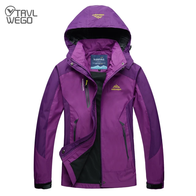 Veste Polaire Femme - Marque - À Capuche Hiver Chaude Zippee - Violet -  Randonnée Alpinisme - Manches longues