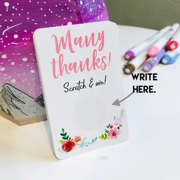 

Custom Thank You Cards, Color Street Business Cards, Scratch Off Cards, Floral Business Stickers,Personalized Social Media Card