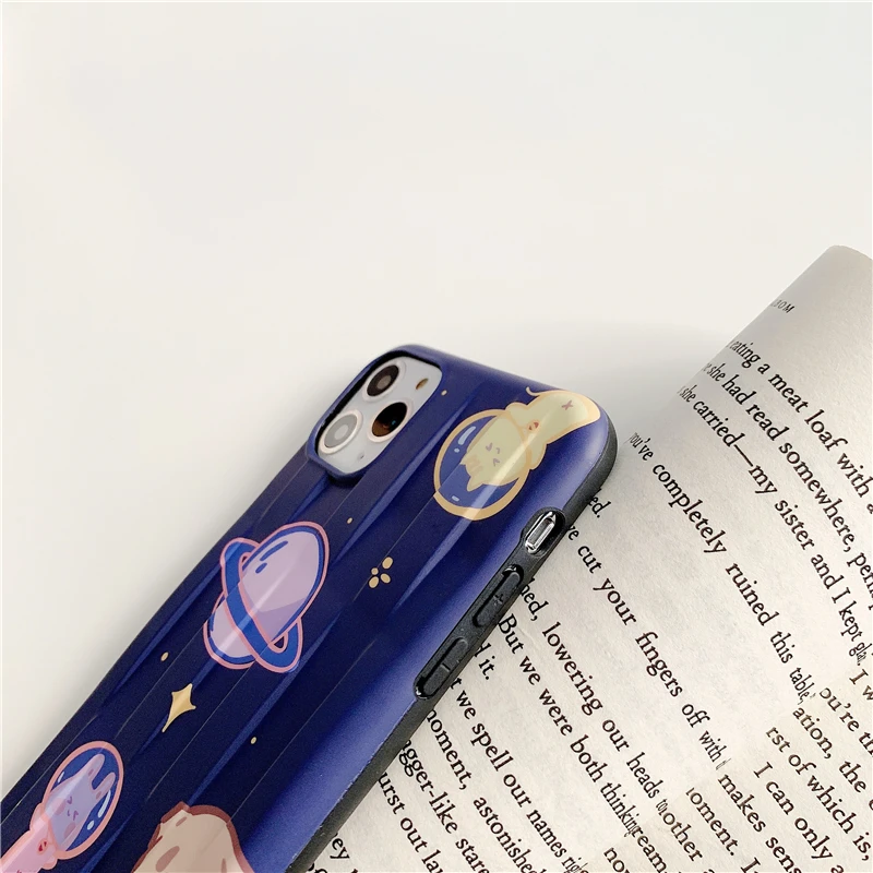 Фиолетовый чехол для телефона с рисунком звездного неба в полоску для Iphone 11 Pro Max X Xr Xs Max, мягкий чехол для Iphone 7 8 Plus, задняя крышка