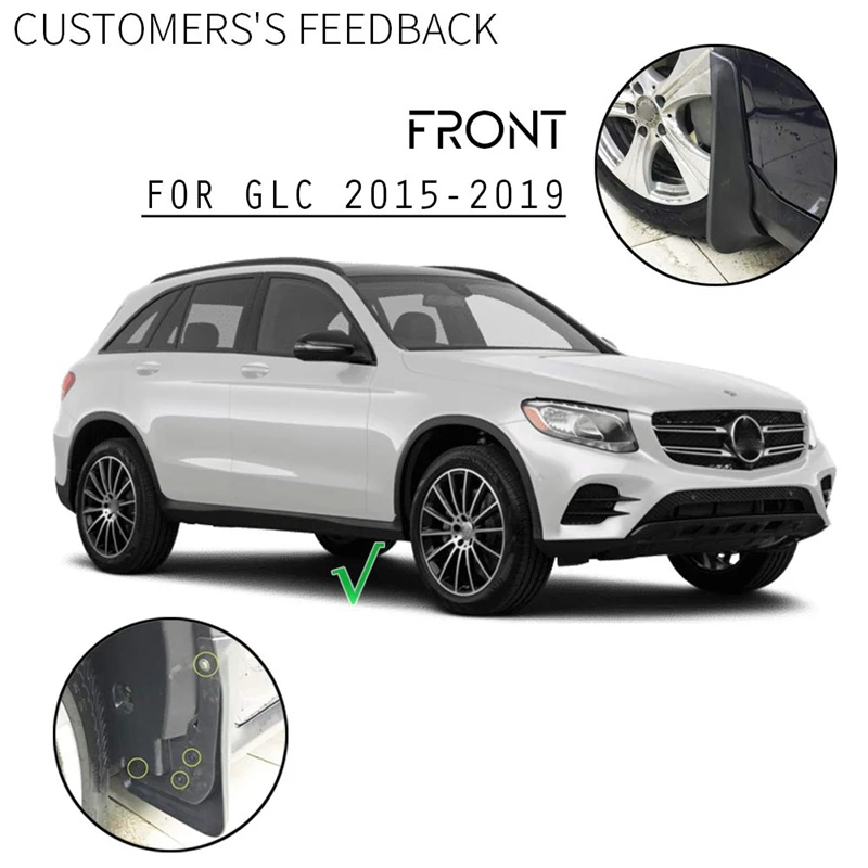 Модернизированные Брызговики для Mercedes-Benz GLC класса X253 C253 с RB- крыло полная защита Брызговики