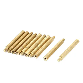 

uxcell Female Male Thread Brass Hex Standoff Spacer Screws PCB Pillar for Mounting