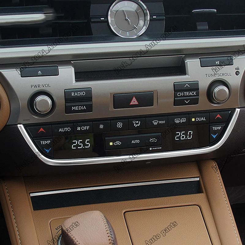 Сталь передняя отделка Управление Панель Накладка для 2013 Lexus ES350 ES300h