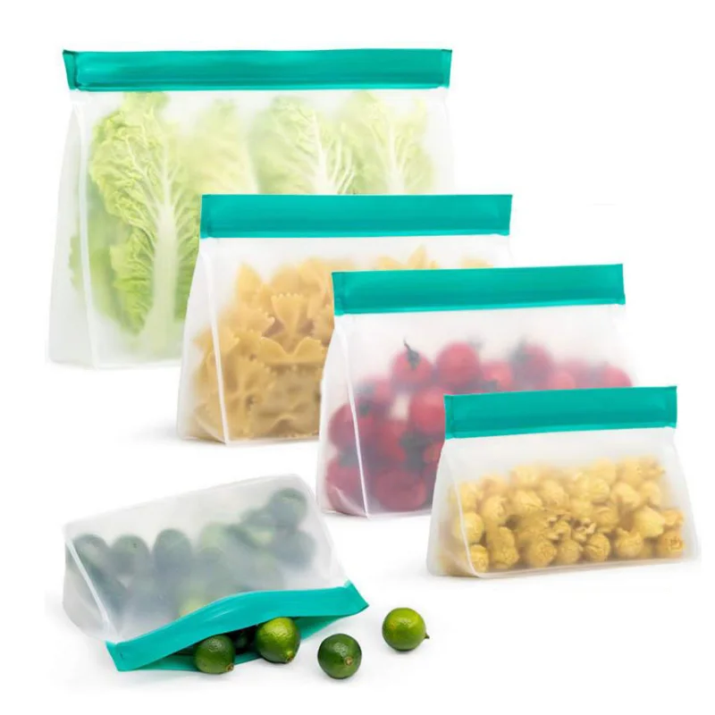 

Fresh-keeping bag sealed bag zipper type self-sealing sealed household refrigerator food bag three-piece set