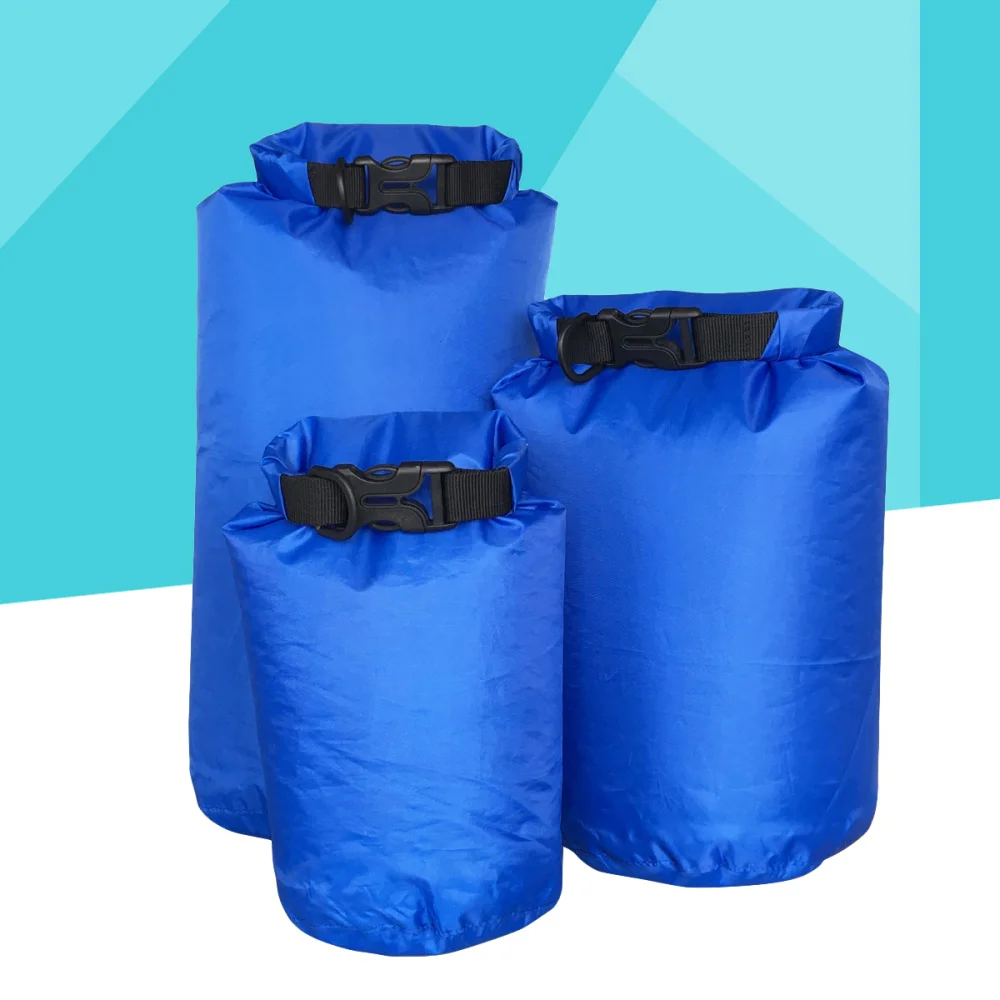 3 Pcs Outdoor Drifting Waterproof Backpack Water Sports Swimming Bag Mobile Phone Camera Light Weight Moisture Proof