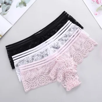 

6pcs/lot women panties sexy lingerie plus size European briefs boyshorts lace intimates seamless underwear girl S-XL 5404p6