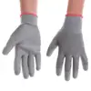 1 Pair PU Kitchen Gardening Hand Protective Gloves Worker Butcher Meat Chopping Working Gloves Grey Mittens gloves 1