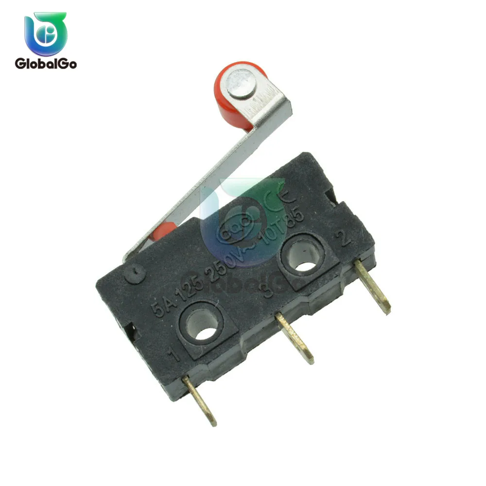 

10pcs/Lot KW12-3 Mini Micro Switch 3Pin With Roller Limit Switch 5A AC 125V-250V Micro Switches