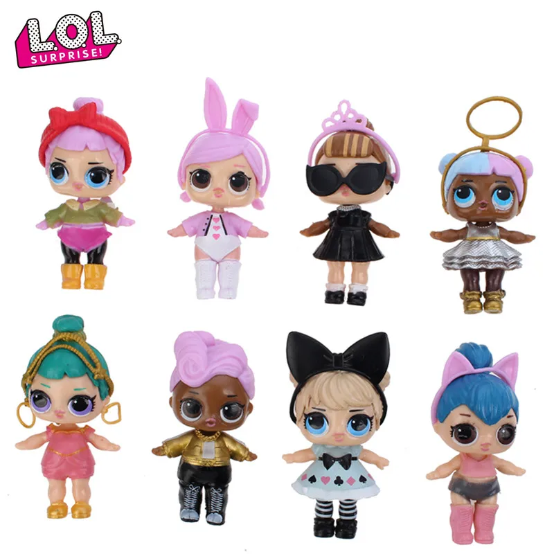 

LOL Surprise Doll Original 8Pcs Lol New High Quality Movable Doll Model Water Spray Doll Girl Best Birthday Christmas Gift