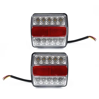

Rear Tail Lights Left Right Marker ABS Replacement Submersible Trailer