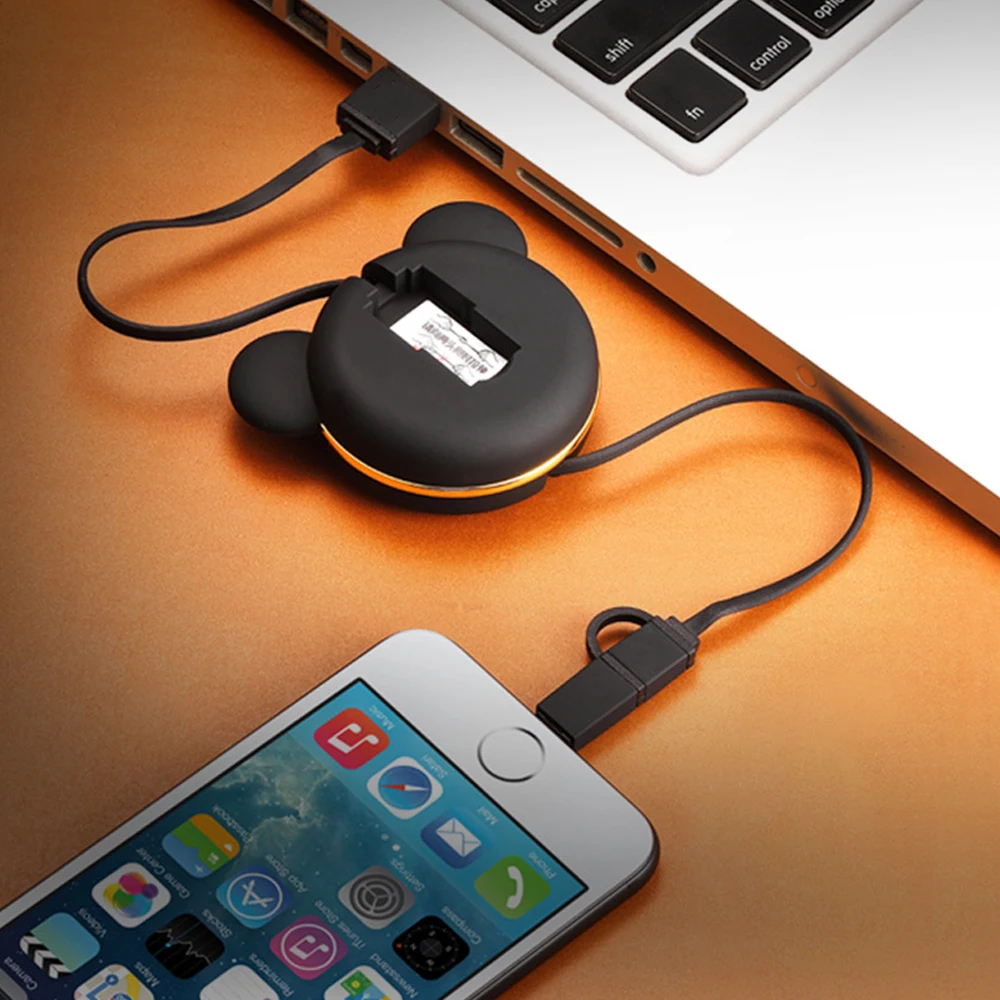 2 в 1 Выдвижной Micro USB кабель типа C для Samsung Xiaomi и порта Type зарядный порт Android шнур