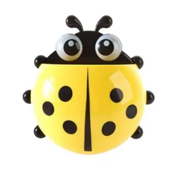 

Cute Animal Sucker Ladybird Designed Bathroom Wall Decor Toothbrush Holder