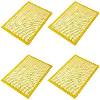 

4 Packs of Beekeeping Tools Beeware Italian Bee Yellow Plastic Partition King Bee Beehive Queen Bee Isolation Board