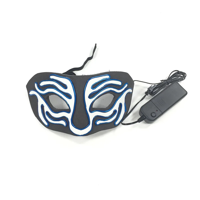 Новинка Мультяшные тигровые маски из ЭВА светящаяся вечерние ка EL wire для