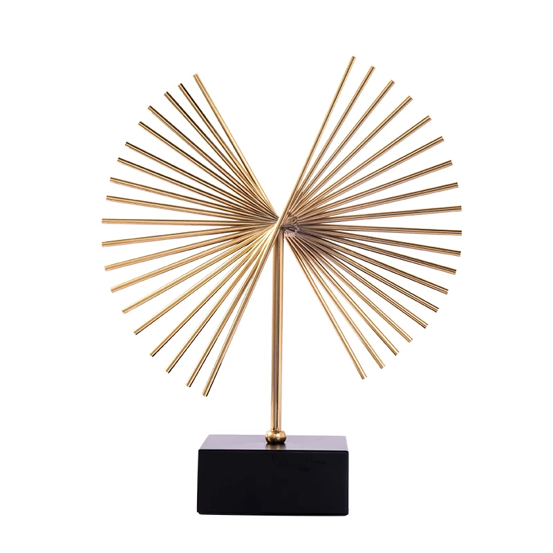 Металлическая скульптура WU CHEN в скандинавском стиле абстрактная Геометрическая