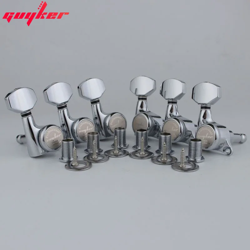 Guyker-Chrom-Gitarre-Locking-Tuner-E-Gitarre-Maschine-K-pfe-Tuner ...