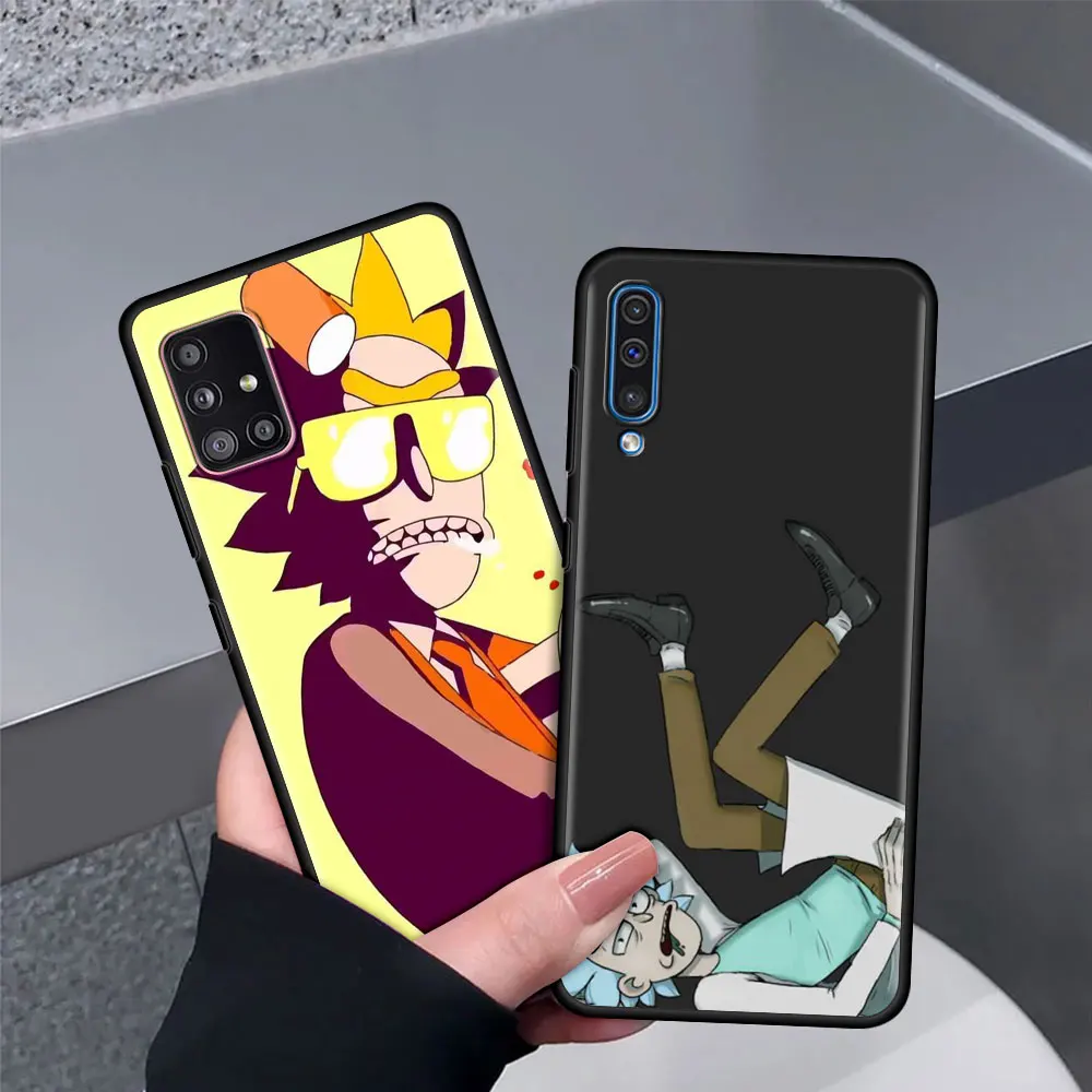 Hot Sale Cover For Samsung Galaxy A51 A71 A21s A70 A50 A40 A20e A12 A10 Phone Case A72 A52 5G A41 A31 Shells Ricks Cute Mortys