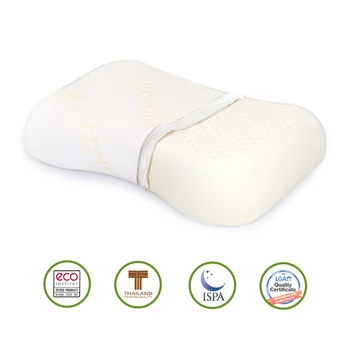 

Natural-Latex Pillow Orthopedic Cervical Massage Bed Pillow Release Pressure Sleeping Pillows for Bedroom with Knit Pillowcase
