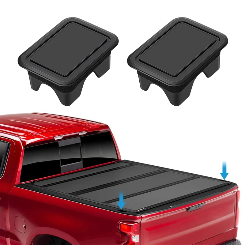 For Dodge Ram 2Pcs Bed Rail Stake Pocket Covers Stake Pocket Plugs
