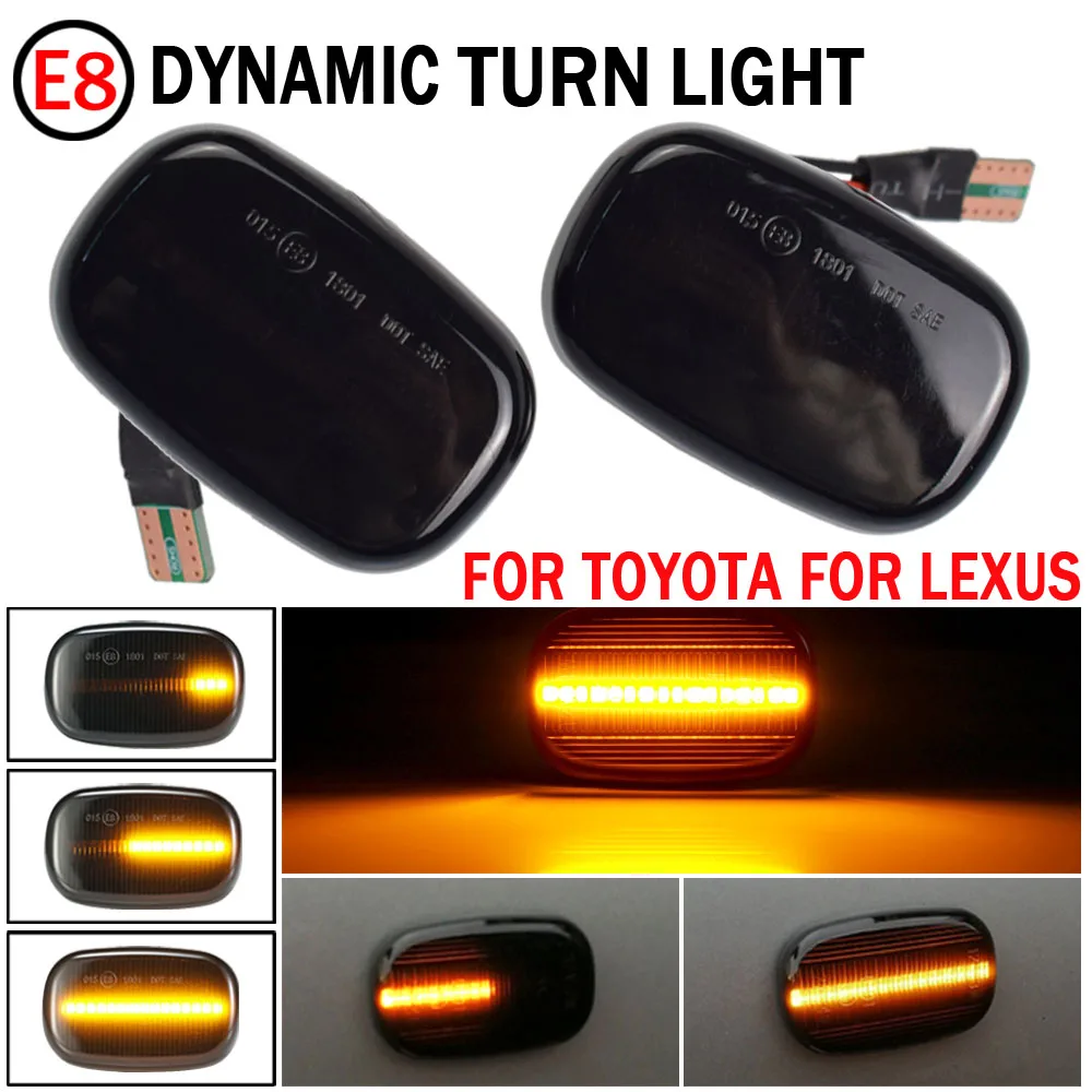 2x светодиодный динамический поворотный сигнал мигалки для Lexus GS300 RX XU1 RX30 MCU 15 Toyota