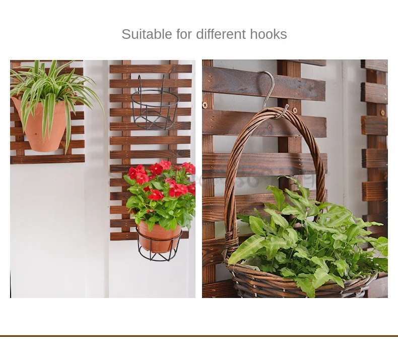 Flower Wall Frame Hanging Wall Flower Stand Balcony Wall Hanging