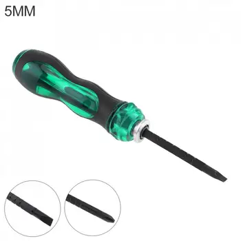 

Green 5 Inch Telescopic Ratchet Screwdriver Repair Household Hand Tool Dual-end Screw Driver Slotted Cross Magnetic Screwdriver