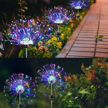 Iluminação e Decoração com Led de Carregamento Solar para Jardim Entradas Festas Casamentos e Outros