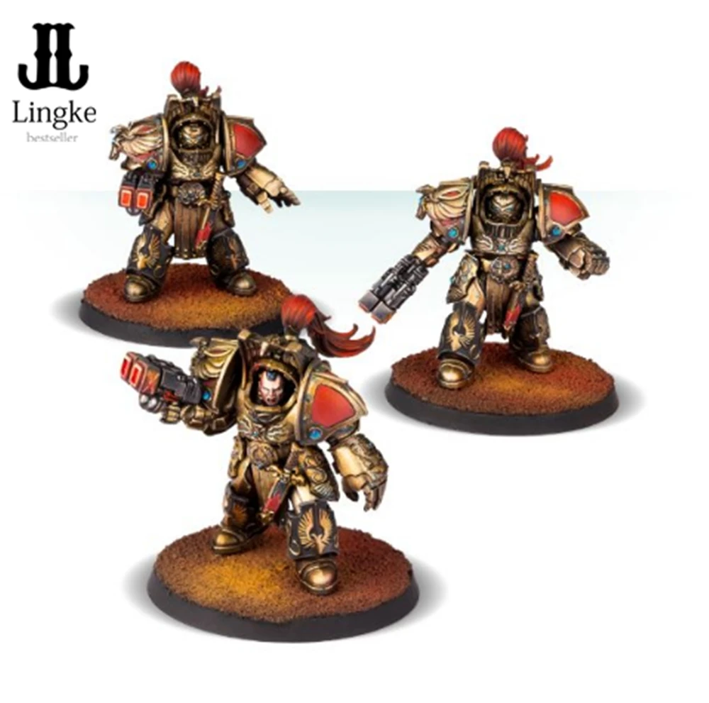 

Legio Custodes Aquilon Terminator Squad With Infernus Firepikes