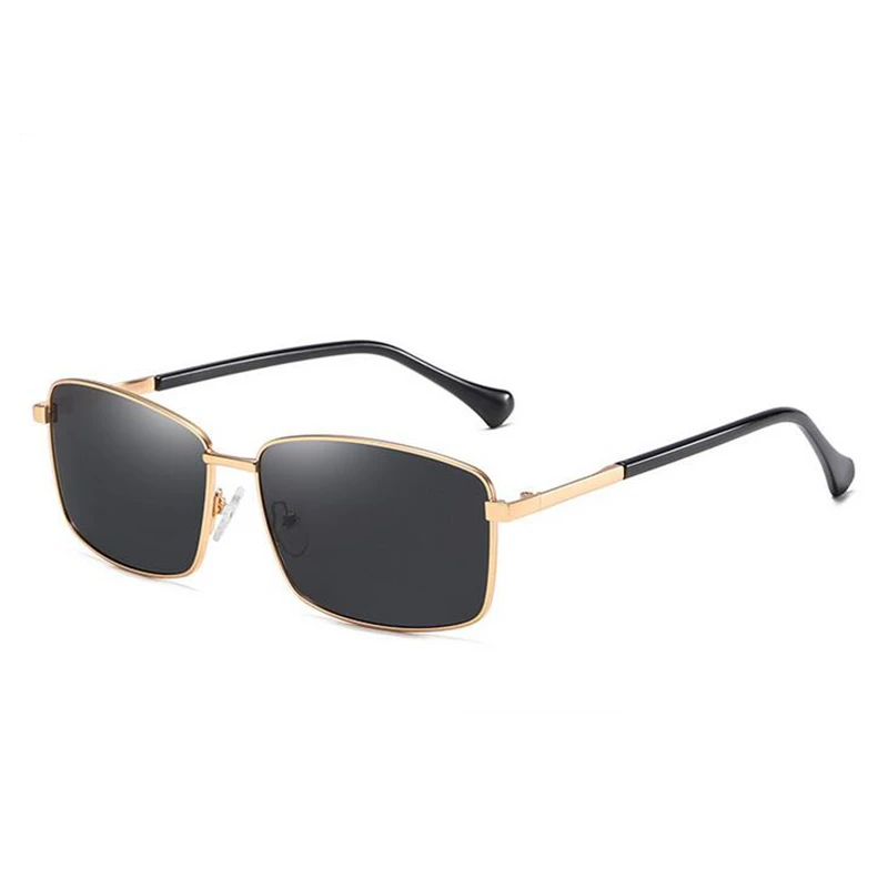 Men's Driving Prescription Lenses Sunglasses Polarized Square Anti-Glare Short-sight Sun Glasses For Male 0 -0.5 -0.75 To -6.0