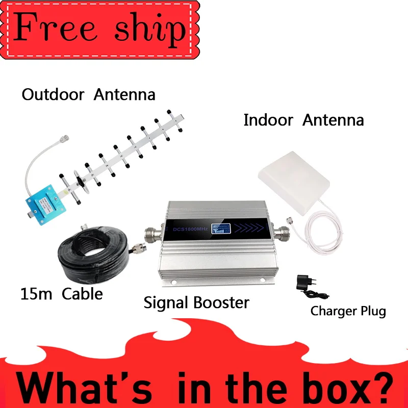 4G LTE DCS 1800mhz Cellular Repeater gain 60db