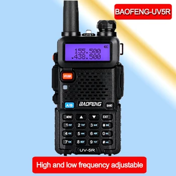 

BaoFeng UV-5R Civil Walkie Talkie Professional CB Radio Transceiver 128CH 5W VHF&UHF Handheld For outdoor Hunting walkie-talkie