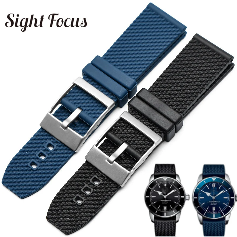 Cinturini Per Orologi In Gomma Per Breitling Superocean Heritage Ab201012 Cinturino Avenger Navtimer Per Ulysse Nardin Diver Bracciale Longines