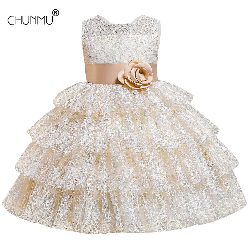 Flower Girl Dress for Kids Wedding Baby Girl Dress 2 3 4 5 6 7 8 10