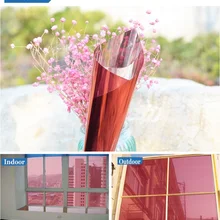 50 см x 7 м термоконтроль стеклянная пленка ПЭТ самоклеящаяся дневная конфиденциальность один способ перспектива декоративная Фольга для домашнего офиса рынка