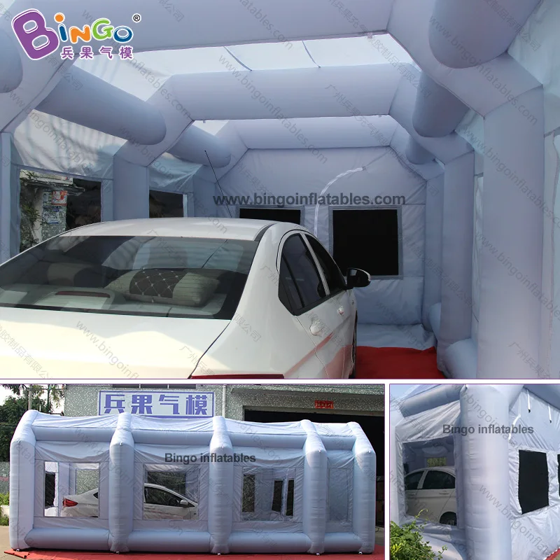 HOT SALE 8X4X3 Meters Inflatable Spray Paint Booth / Portable Inflated Work Station Car Painting Room For Sale - T0035-2 5