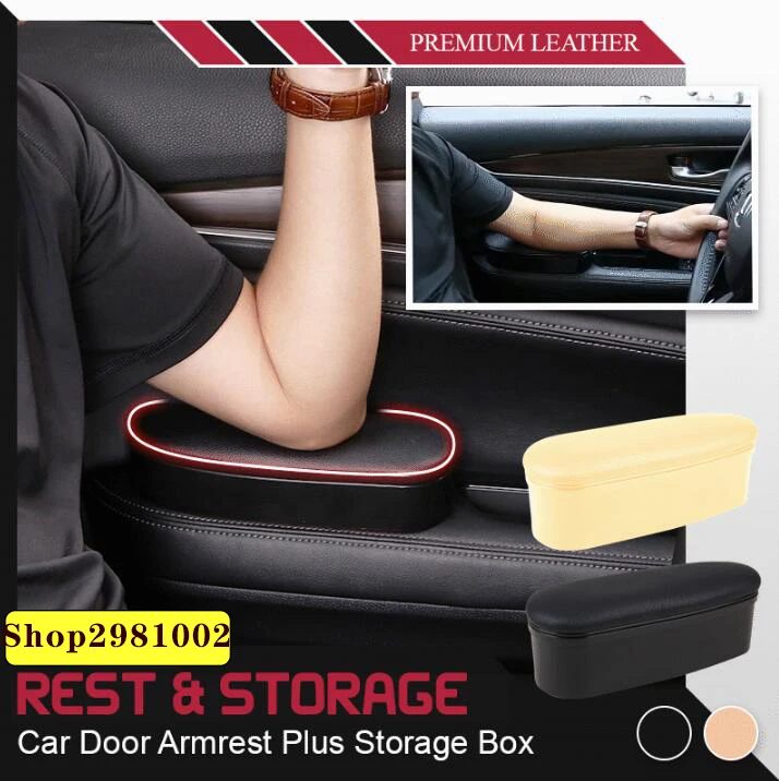 Rest Storage Functional Armrests Car Door Leather Ergonomic Auto Interior Parts Arm Elbow Support Heightening Pad | Автомобили и