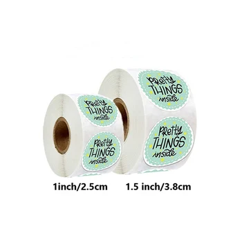 

Pretty Things Inside Stickers Thank You Stickers Scrapbooking Seal Label for Envelope Gift Party Favors Decoration Sticker