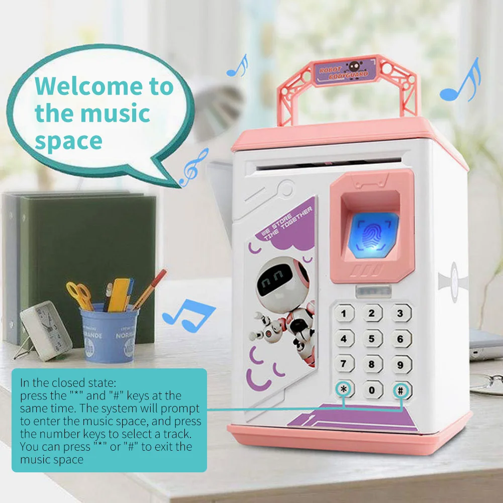 Electronic Piggy Bank Atm Password Money Box Coin Atm Money Box