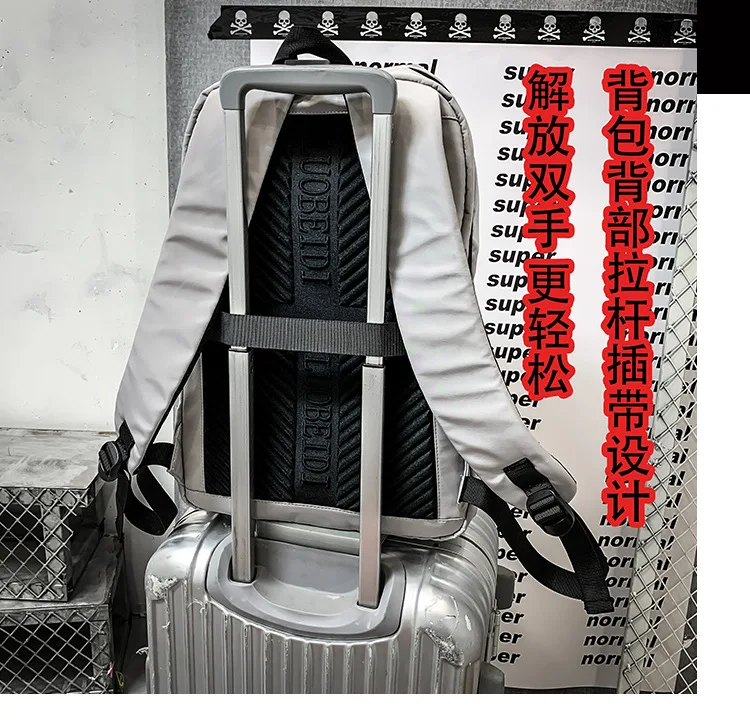 Men Backpack for Laptop 15.6"USB School Fashion Men Travel Backpack Bag Water Proof Backpack Men External USB Charge Bag