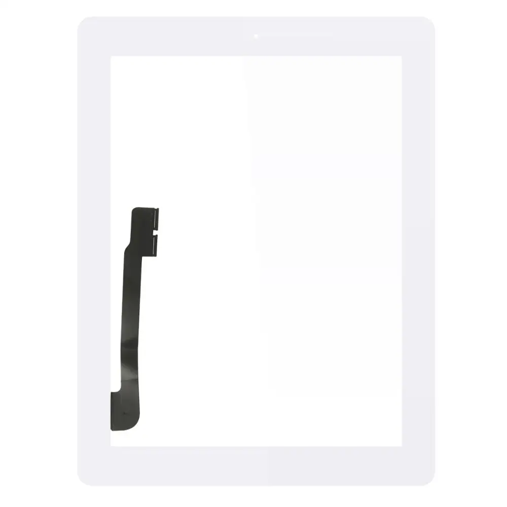 White 9," для iPad 4 Touch iPad4 A1458 A1459 A1460 сенсорная стеклянная панель дигитайзер сенсор+ кнопка Home Бесплатные наклейки - Цвет: White