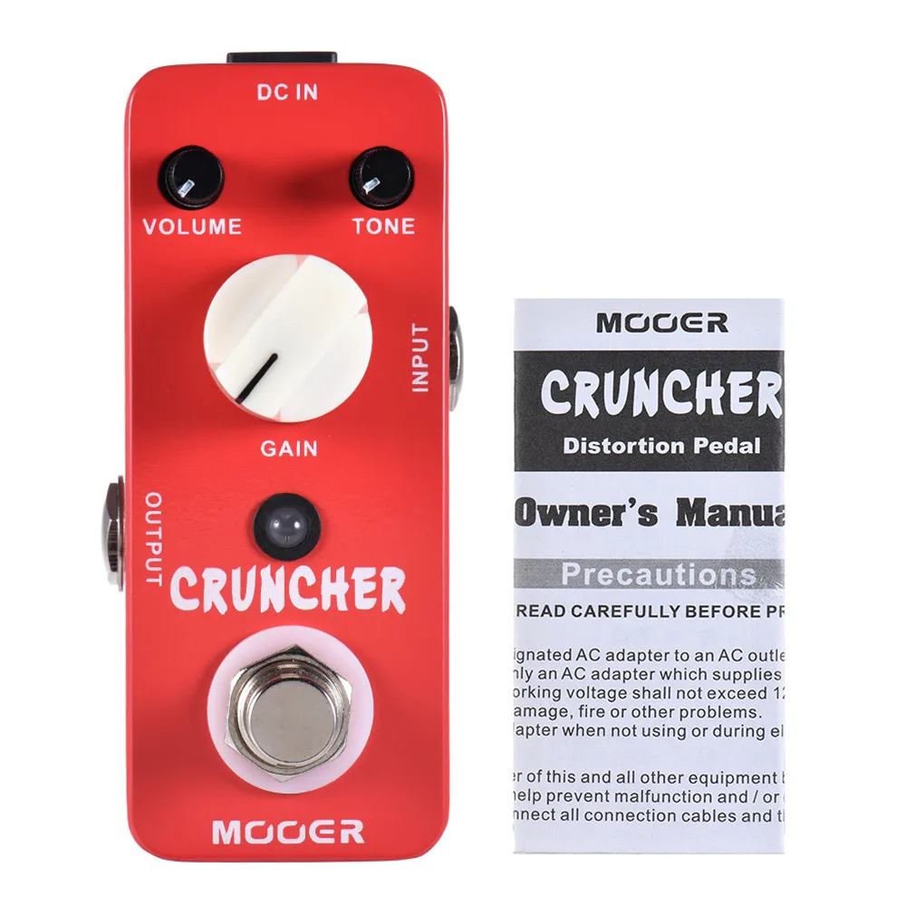 MOOER MDS3 с высоким коэффициентом усиления гитара с эффектом искажения педаль эффектов металлический корпус Англия Динамик звуковой эффект Аксессуары для гитары