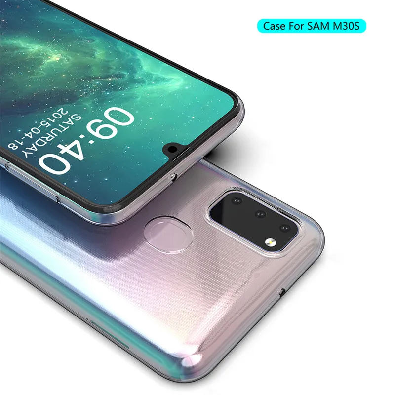 Чехол для Samsung Galaxy M30S Ультратонкий Прозрачный мягкий силиконовый чехол из ТПУ