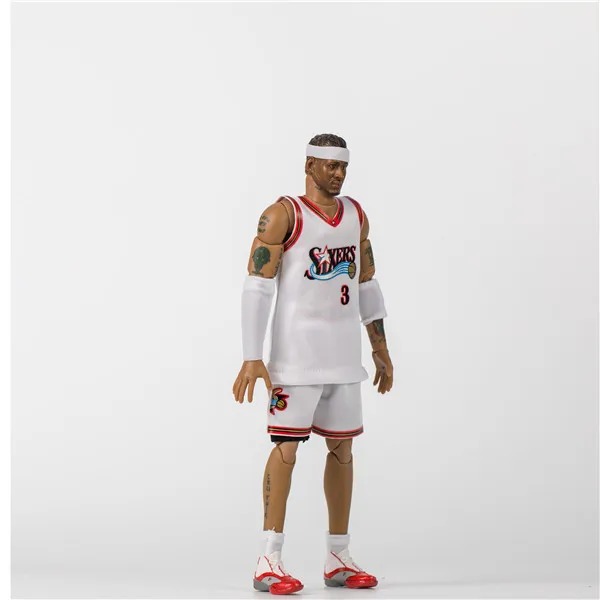 NBA 1/9 Баскетбол Айверсон Белый 3 Мобильный Гараж Комплект модель в коробке Гараж Комплект кукла украшения