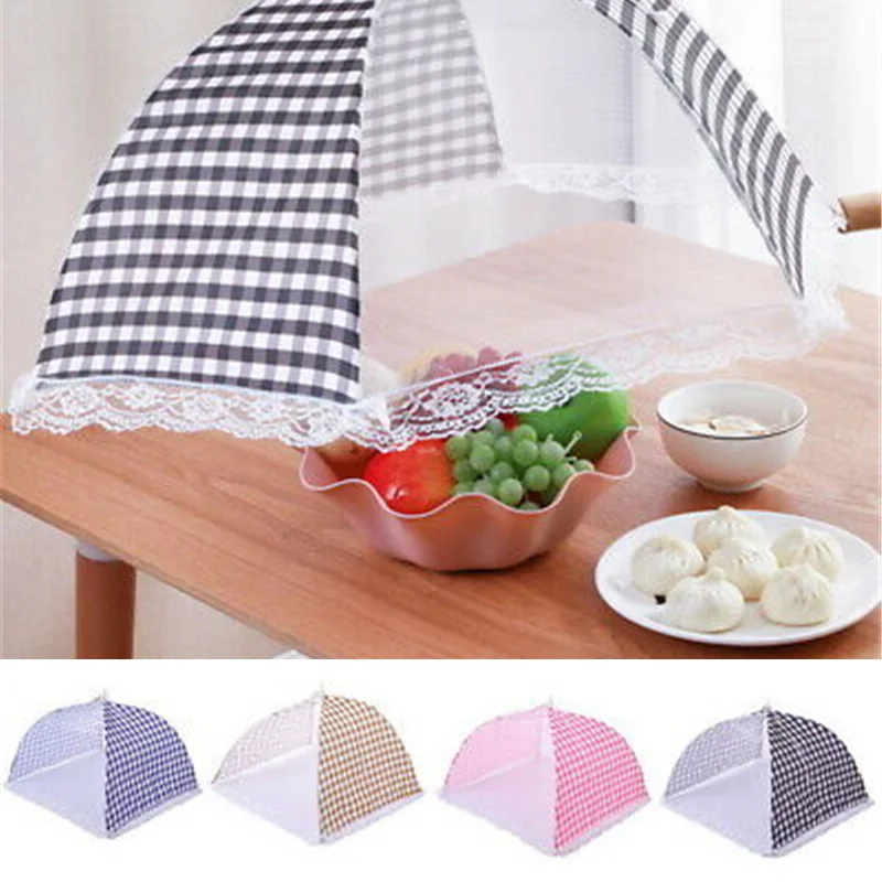 

kitchen Kitchen food cover simple lattice folding tent food cover fly proof ventilation Kitchen essentials in summer
